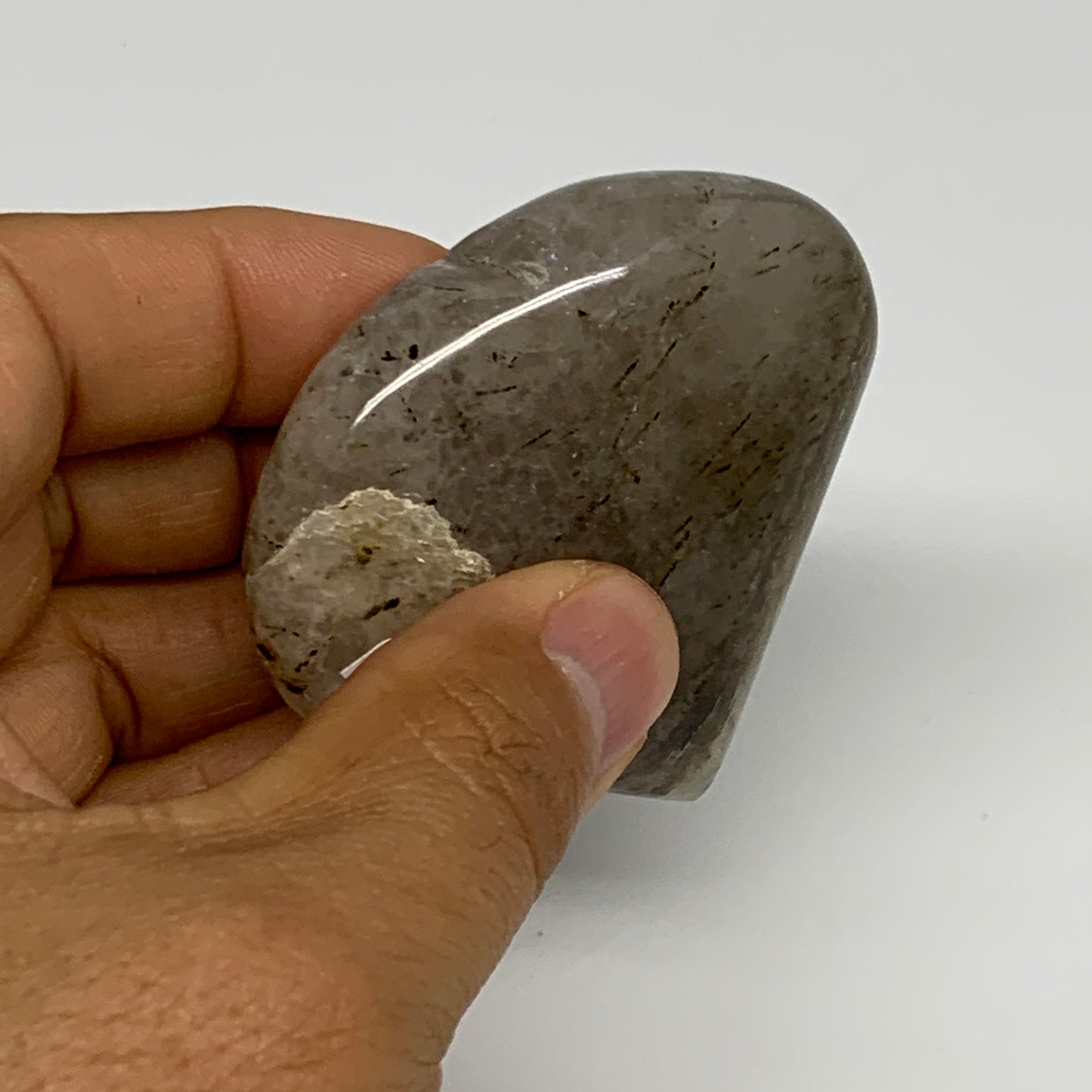 83.1g, 2.2"x2.3"x0.7", Natural Small Rutile Quartz Crystal Heart Reiki, B28301