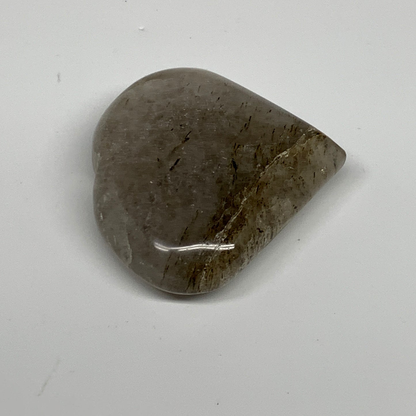 83.1g, 2.2"x2.3"x0.7", Natural Small Rutile Quartz Crystal Heart Reiki, B28301