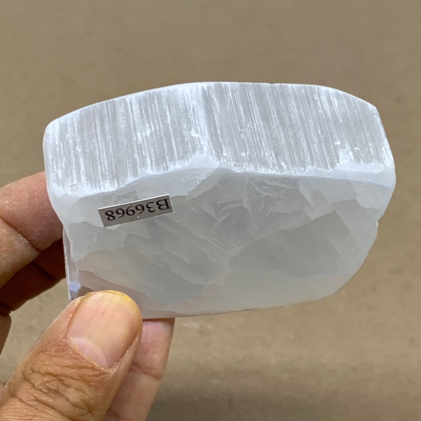 0.40 lbs, 2.7"x2.1"x1", Natural Clear Selenite Crystal Slab Gemstone, B36968