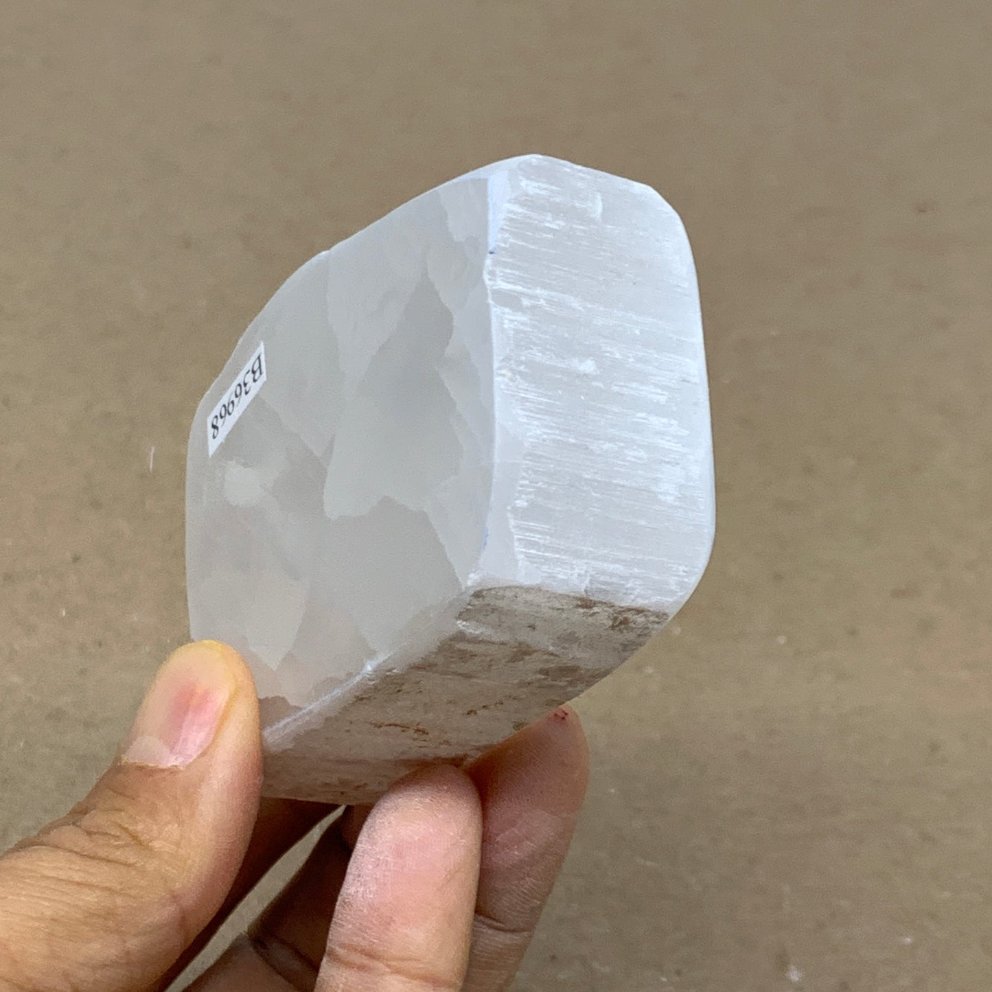 0.40 lbs, 2.7"x2.1"x1", Natural Clear Selenite Crystal Slab Gemstone, B36968