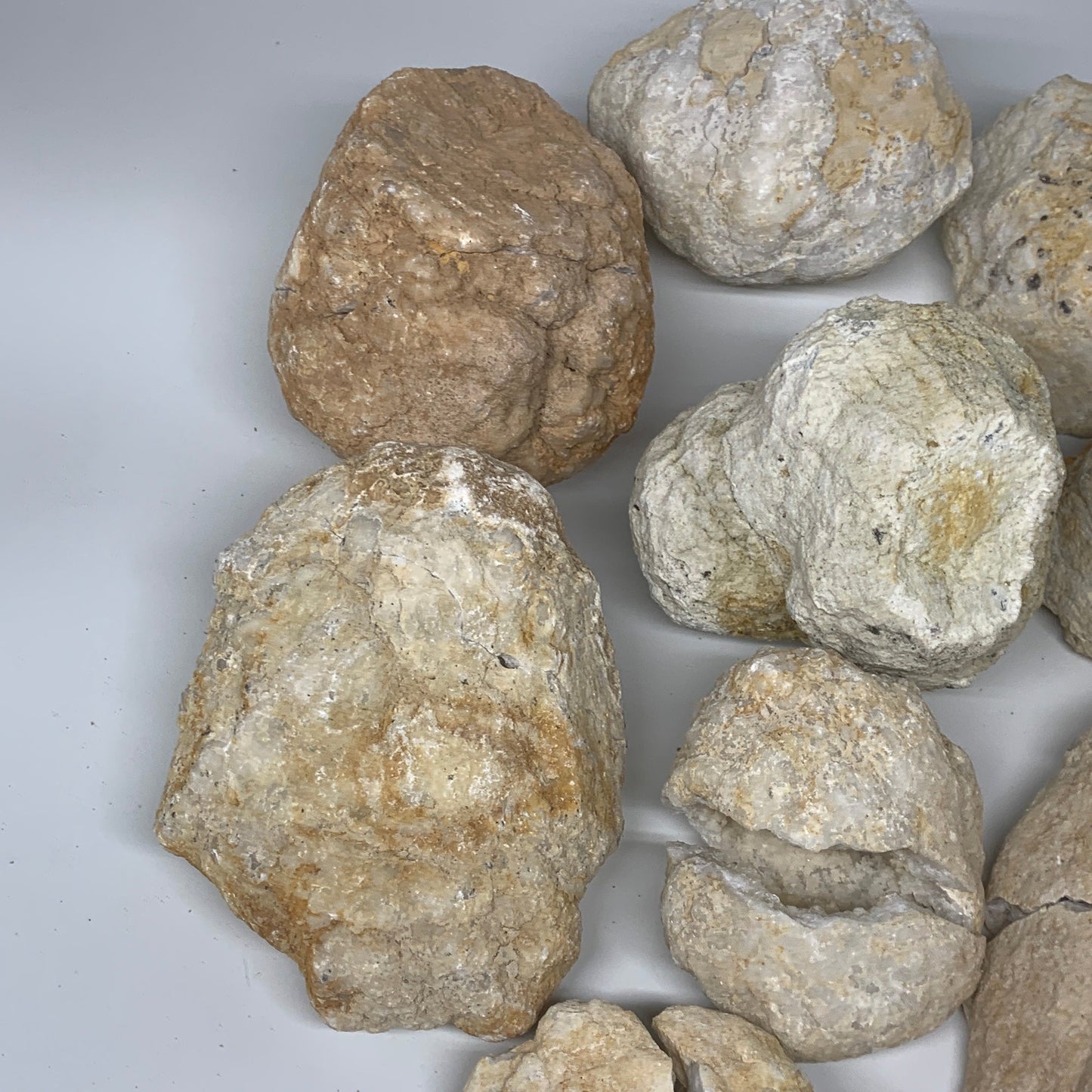 21.53 Lbs,4.1"-7", 9 Pairs, Natural Quartz Geodes @Morocco, Wholesale,B10639