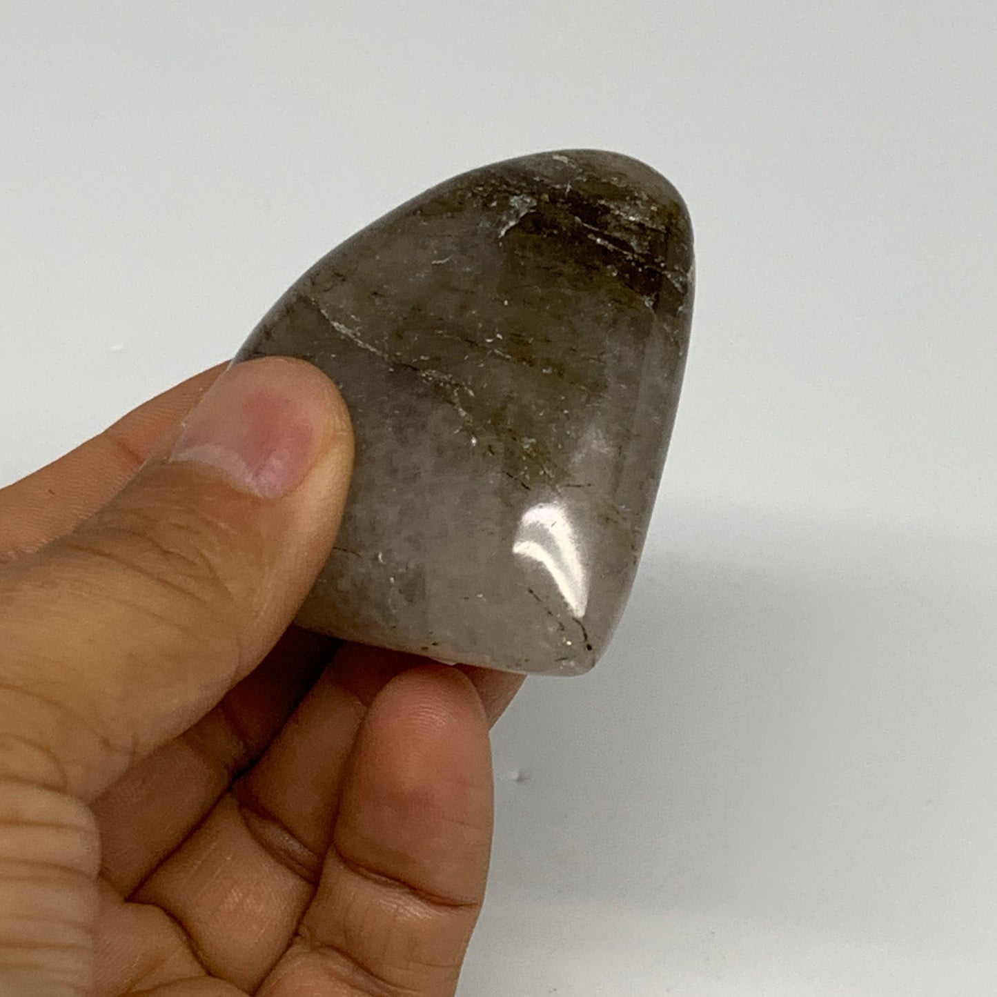 78.2g, 2.2"x2.2"x0.7", Natural Small Rutile Quartz Crystal Heart Reiki, B28302