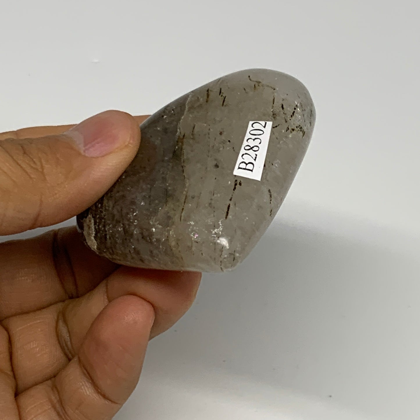 78.2g, 2.2"x2.2"x0.7", Natural Small Rutile Quartz Crystal Heart Reiki, B28302