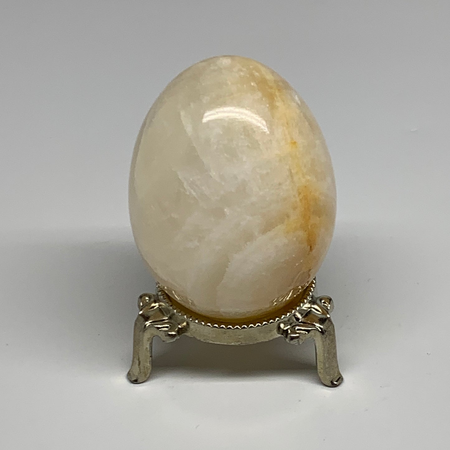 254g, 2.7"x2" Natural Green Onyx Egg Gemstone Mineral, from Pakistan, B32026