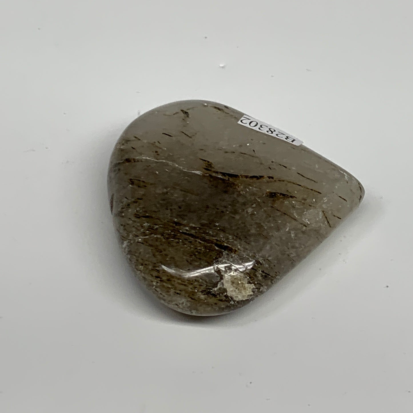 78.2g, 2.2"x2.2"x0.7", Natural Small Rutile Quartz Crystal Heart Reiki, B28302