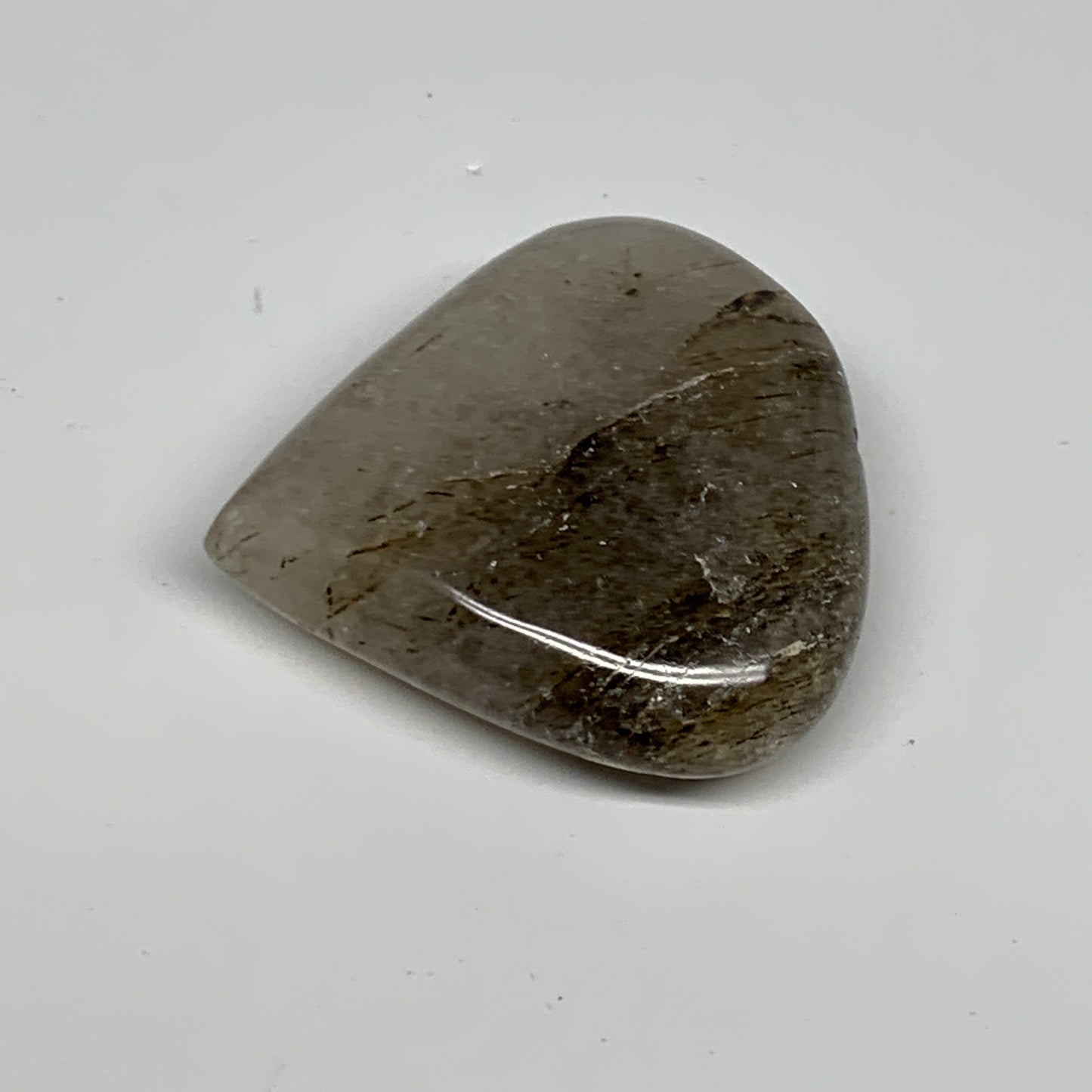 78.2g, 2.2"x2.2"x0.7", Natural Small Rutile Quartz Crystal Heart Reiki, B28302