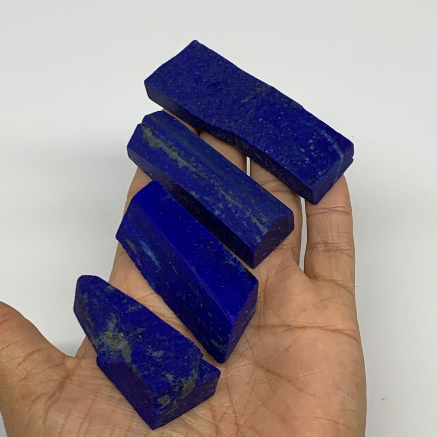 148.6g, 1.9"-2.9", 4pcs, High Grade Natural Rough Lapis Lazuli @Afghanistan,B326