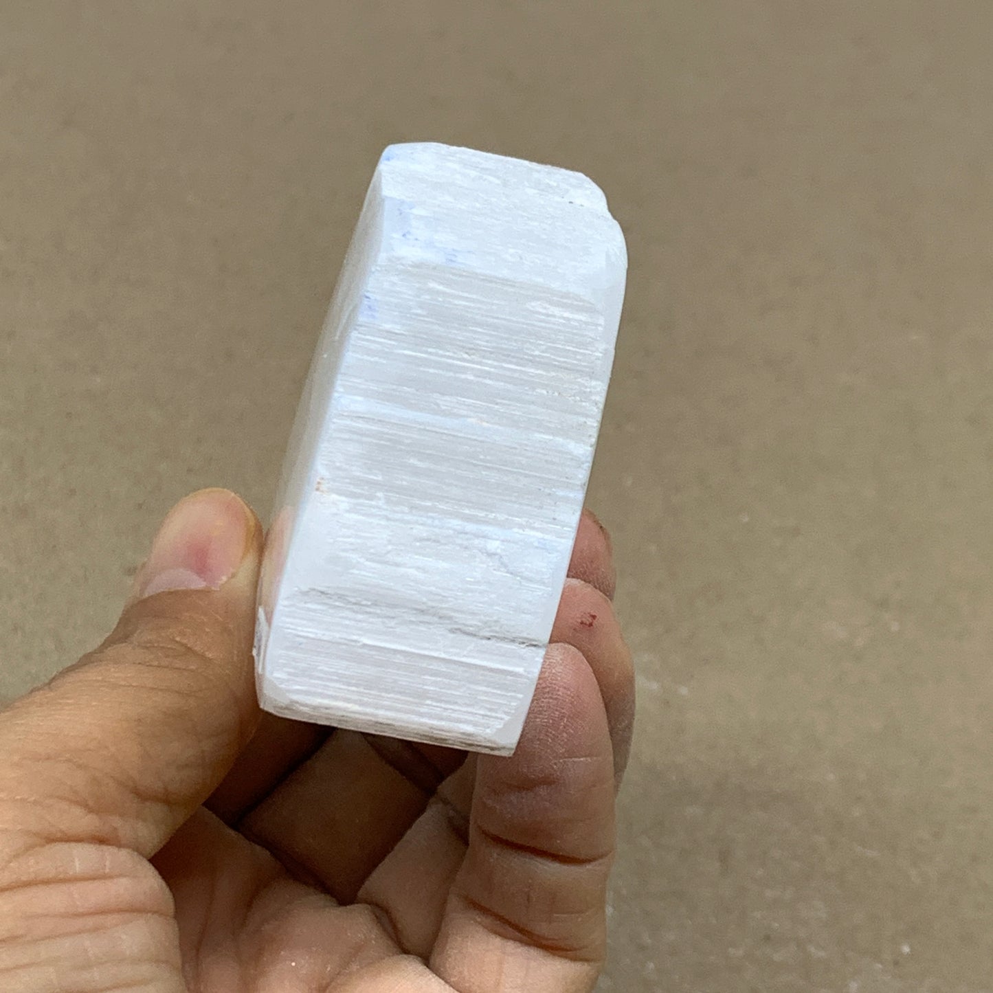 0.29 lbs, 2.6"x2"x1", Natural Clear Selenite Crystal Slab Gemstone, B36969