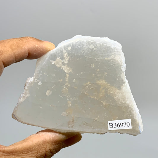 0.44 lbs, 3.3"x2.5"x1", Natural Clear Selenite Crystal Slab Gemstone, B36970