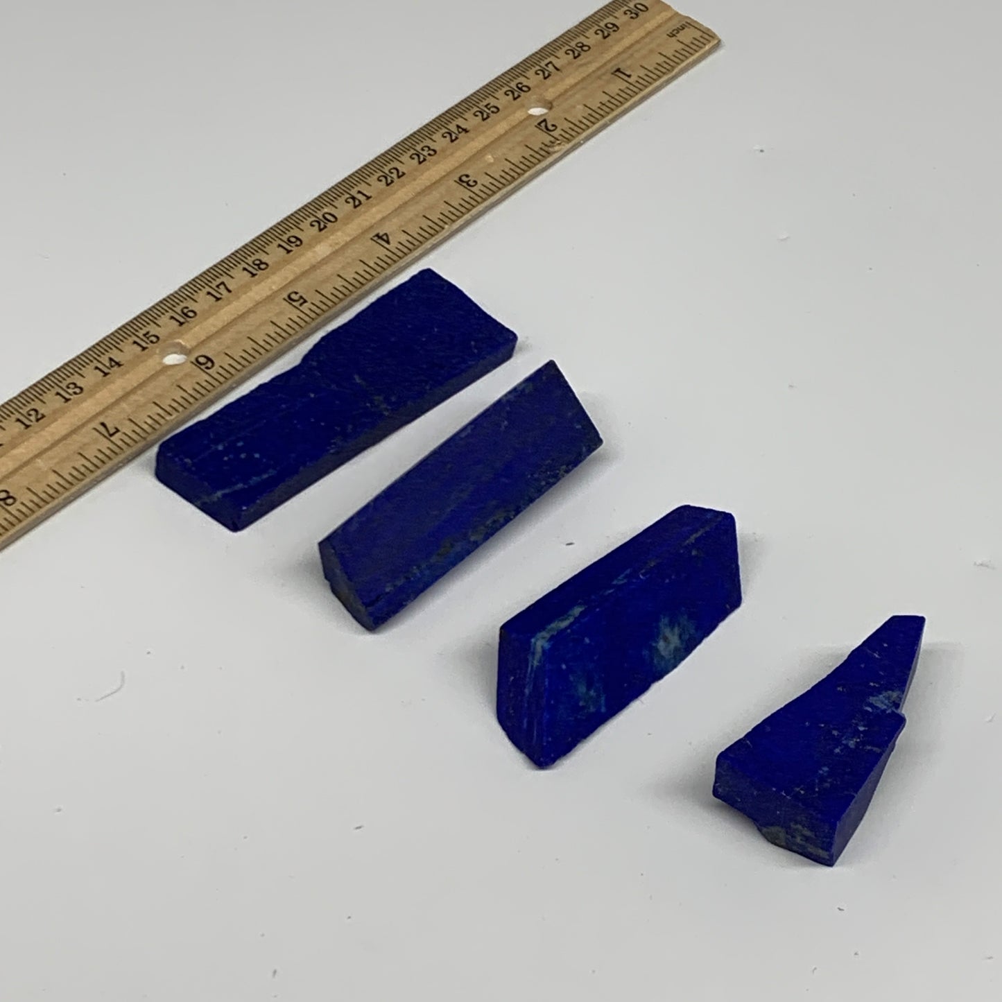 148.6g, 1.9"-2.9", 4pcs, High Grade Natural Rough Lapis Lazuli @Afghanistan,B326