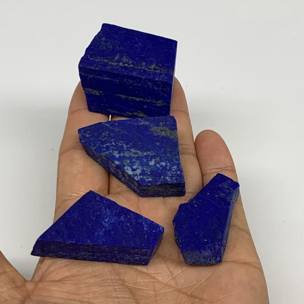 115g, 1.4"-1.6", 4pcs, High Grade Natural Rough Lapis Lazuli @Afghanistan,B32699