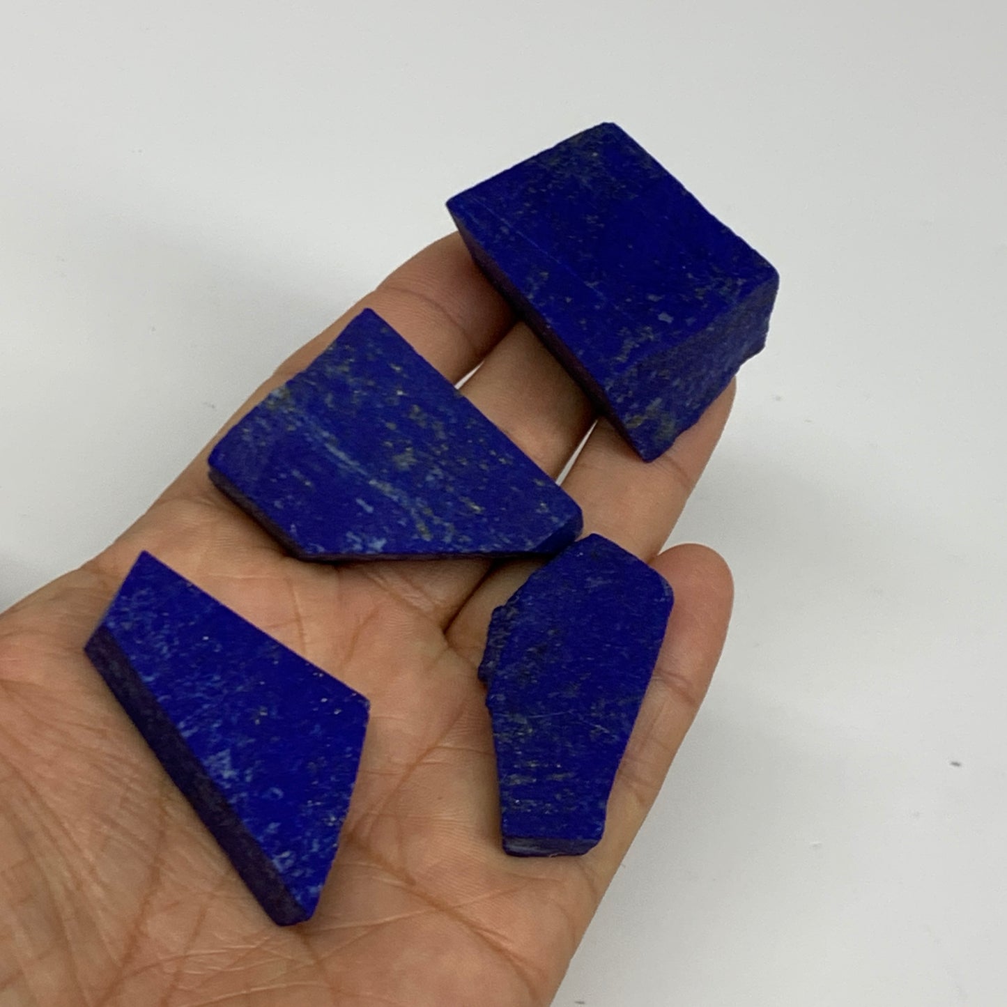 116g, 1.4"-1.6", 4pcs, High Grade Natural Rough Lapis Lazuli @Afghanistan,B32699