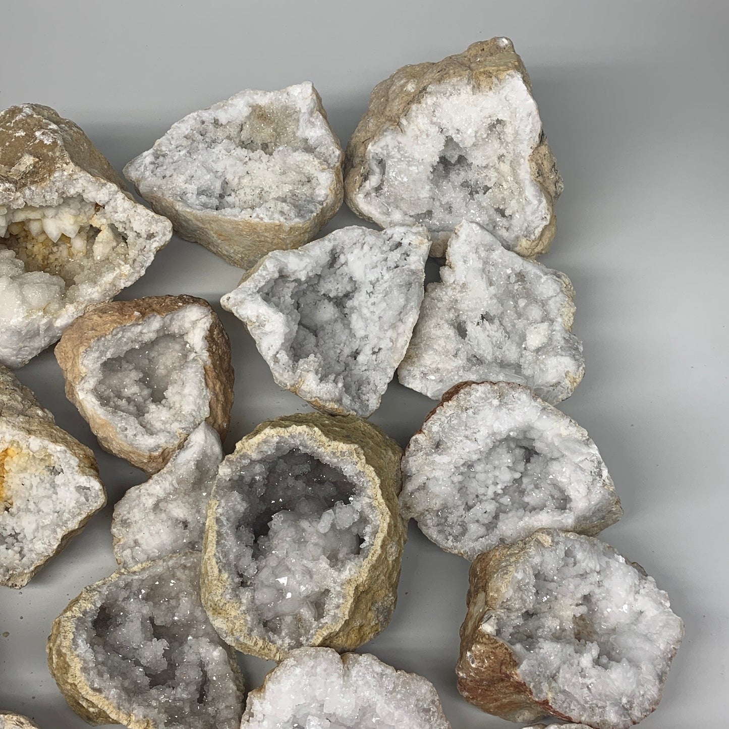 28 Lbs,4"-8.8", 9 Pairs, Natural Quartz Geodes @Morocco, Wholesale,B10641
