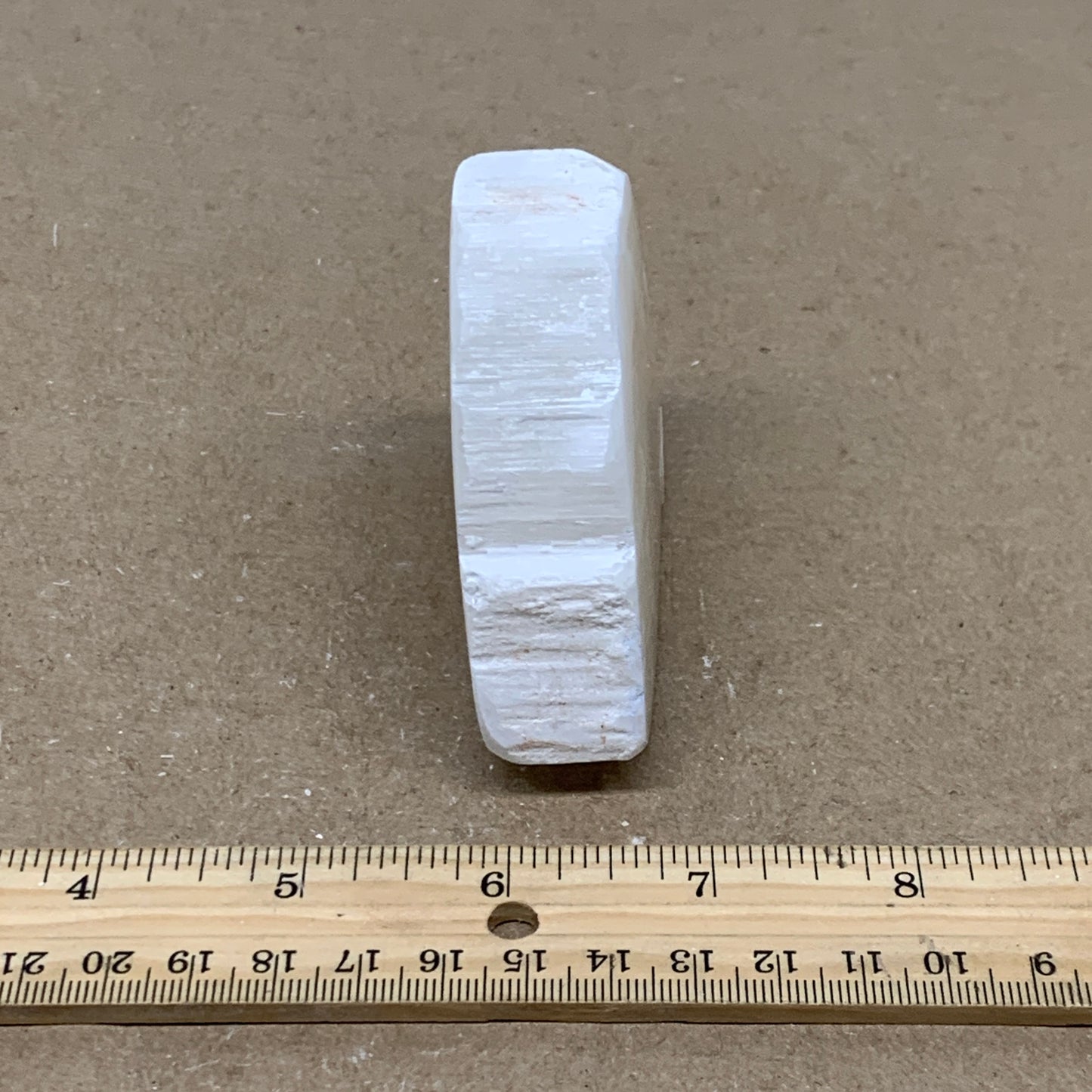 0.44 lbs, 3.3"x2.5"x1", Natural Clear Selenite Crystal Slab Gemstone, B36970