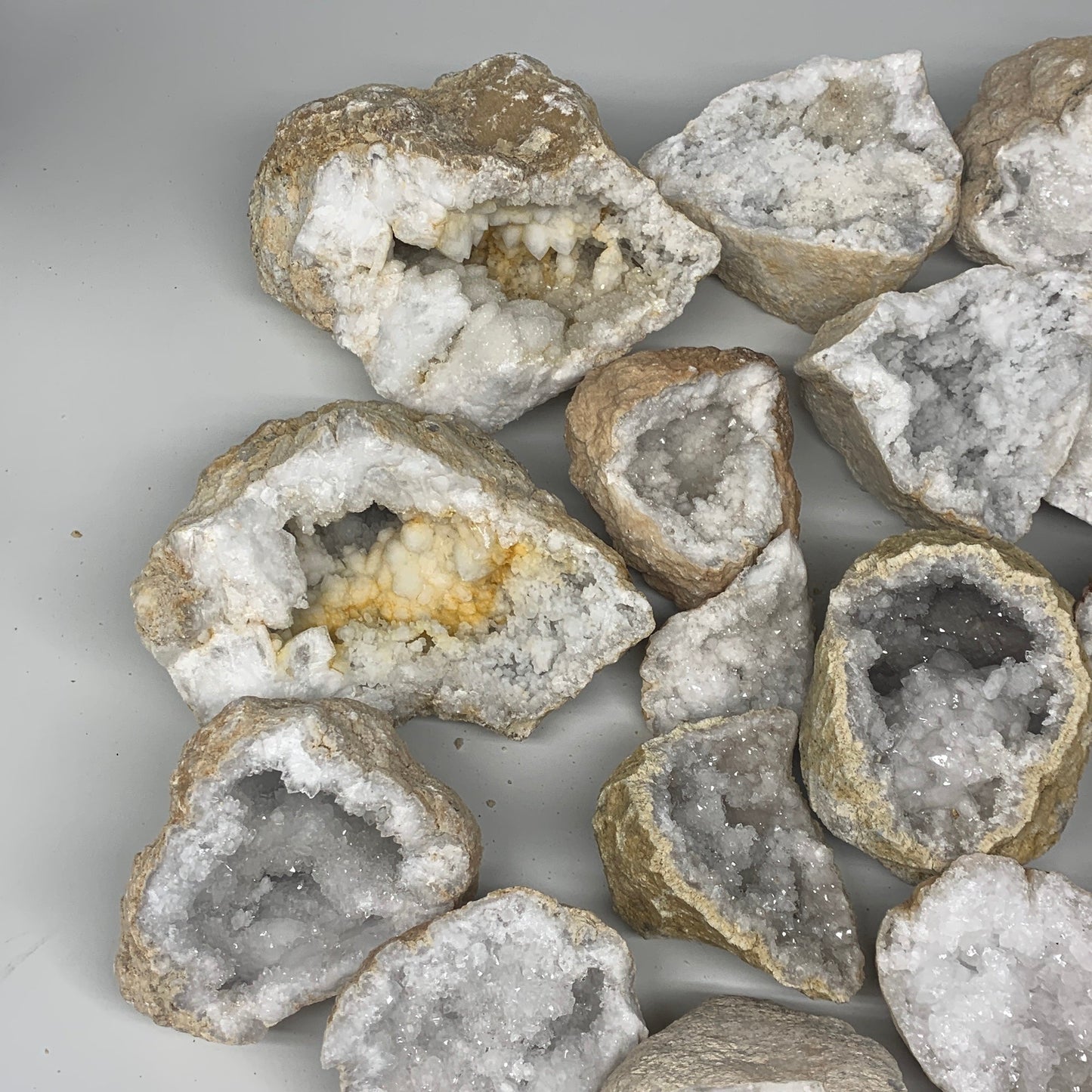 28 Lbs,4"-8.8", 9 Pairs, Natural Quartz Geodes @Morocco, Wholesale,B10641