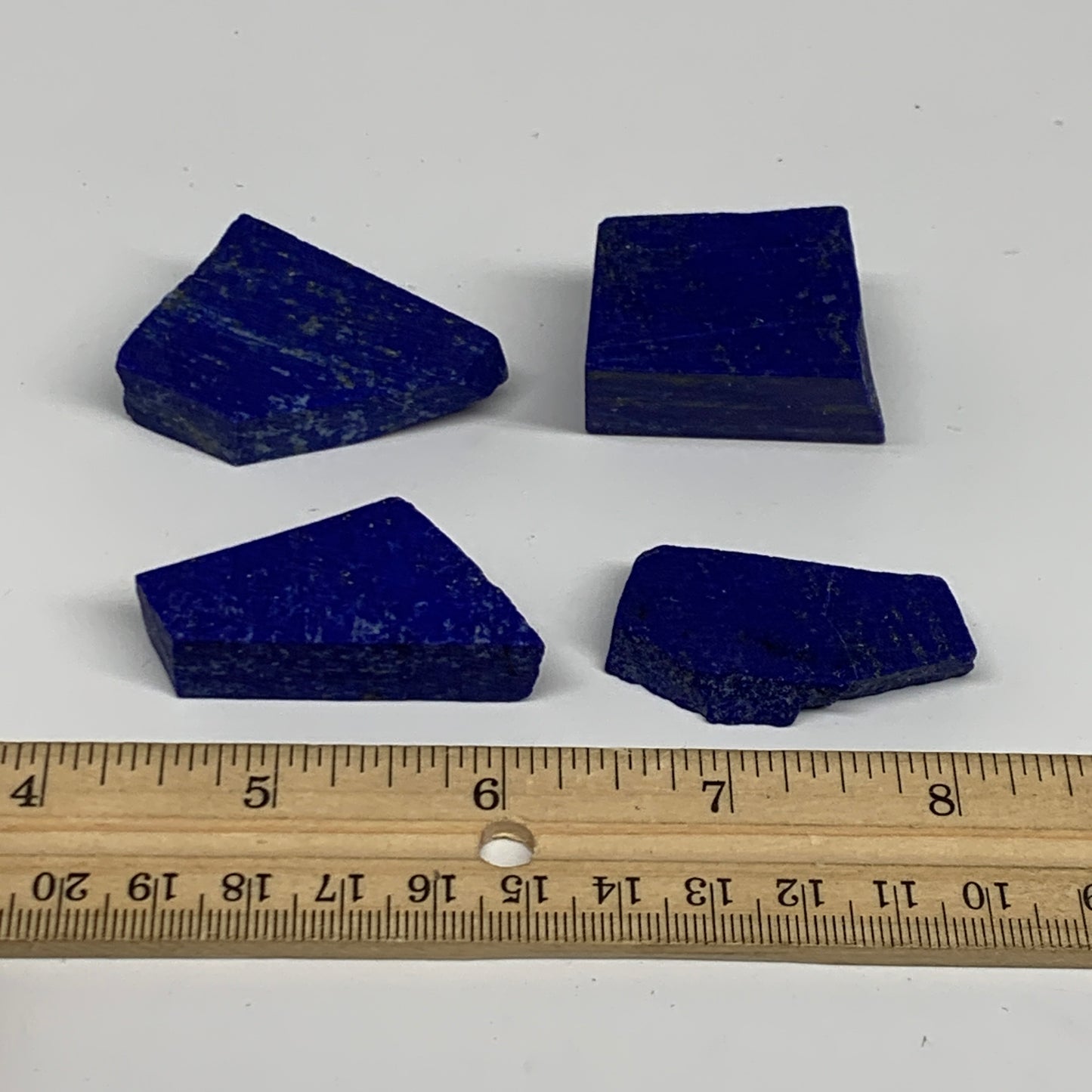 116g, 1.4"-1.6", 4pcs, High Grade Natural Rough Lapis Lazuli @Afghanistan,B32699