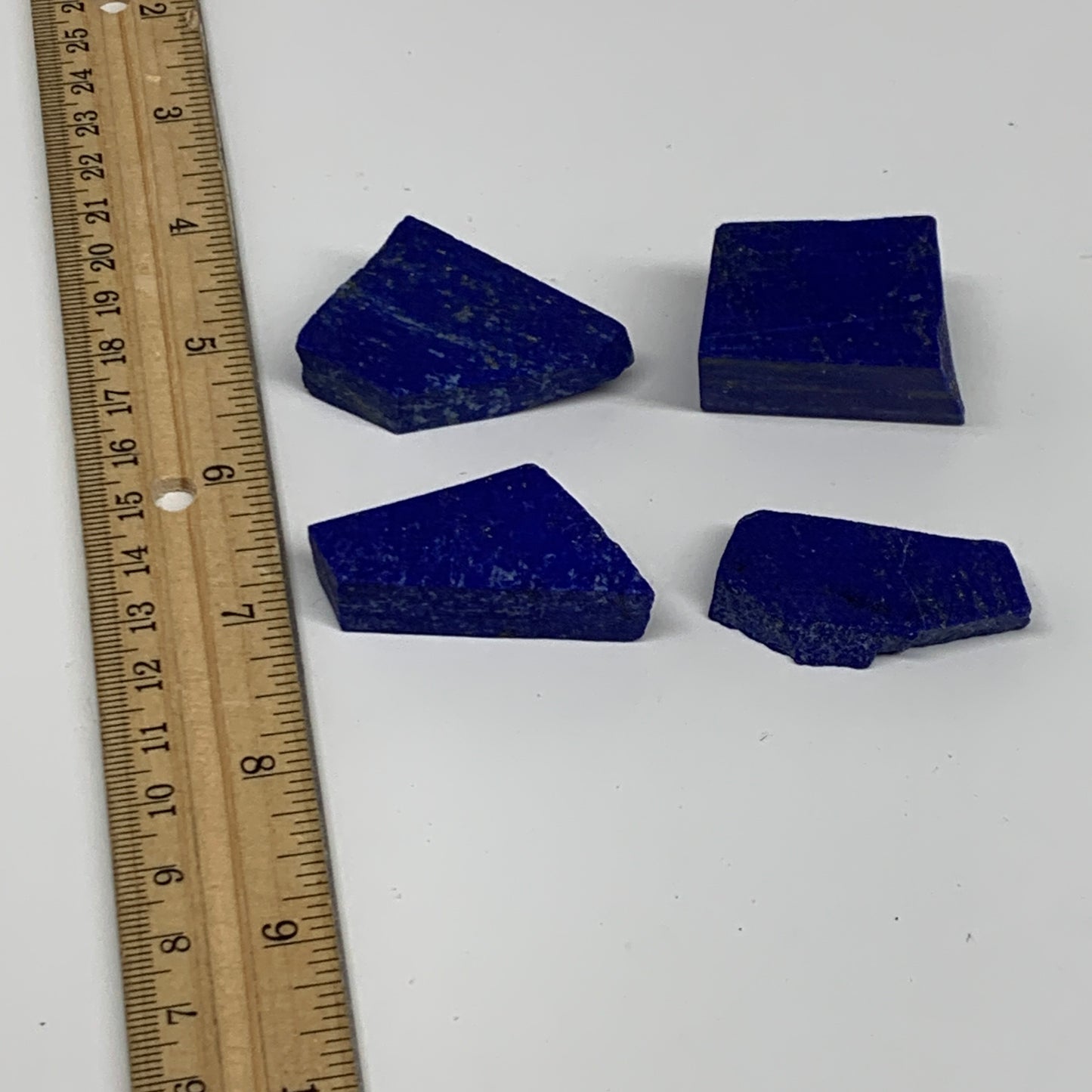 116g, 1.4"-1.6", 4pcs, High Grade Natural Rough Lapis Lazuli @Afghanistan,B32699