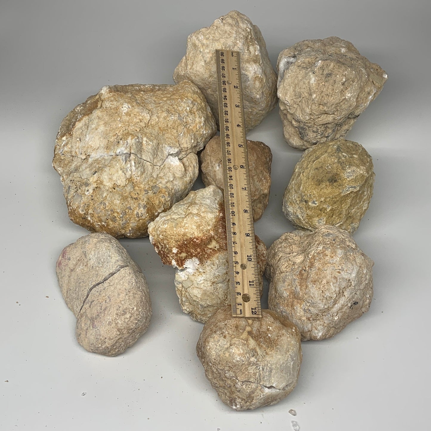28 Lbs,4"-8.8", 9 Pairs, Natural Quartz Geodes @Morocco, Wholesale,B10641