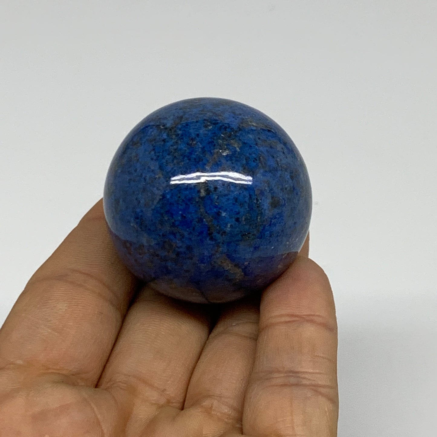 99.9g, 1.6" (40mm), Lapis Lazuli Sphere Ball Gemstone @Afghanistan, B33362