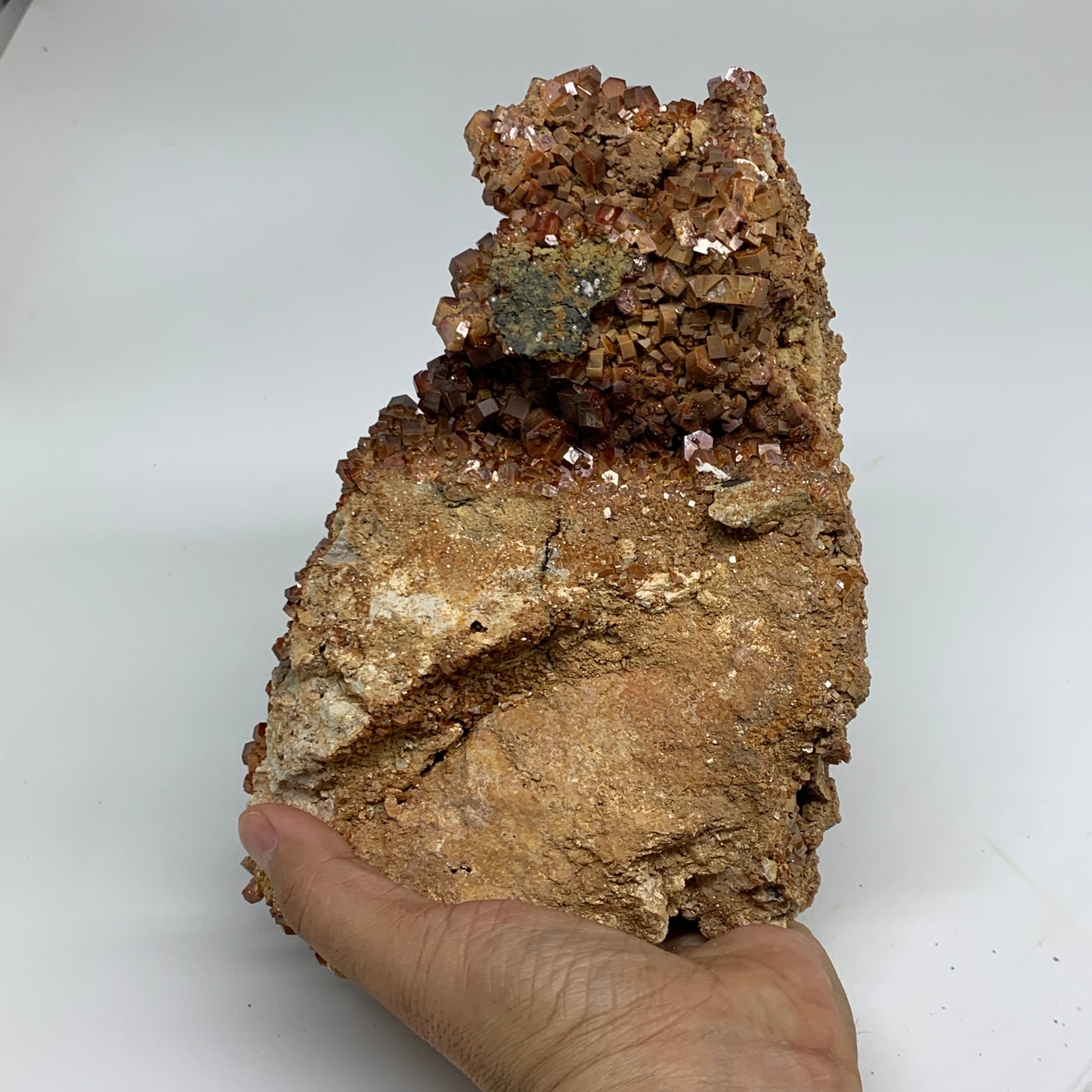 6.58 lbs, 9"x5.3"x2.8", Vanadinite Crystals Cluster Mineral Specimens, B33989