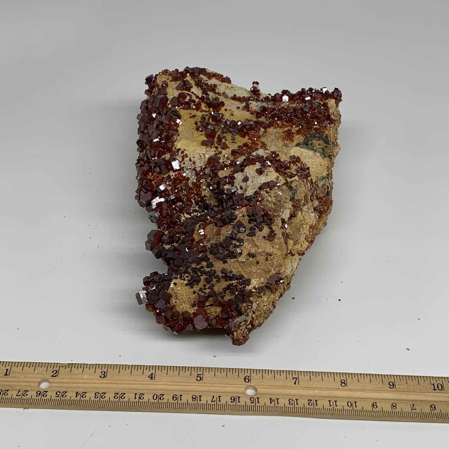 6.58 lbs, 9"x5.3"x2.8", Vanadinite Crystals Cluster Mineral Specimens, B33989