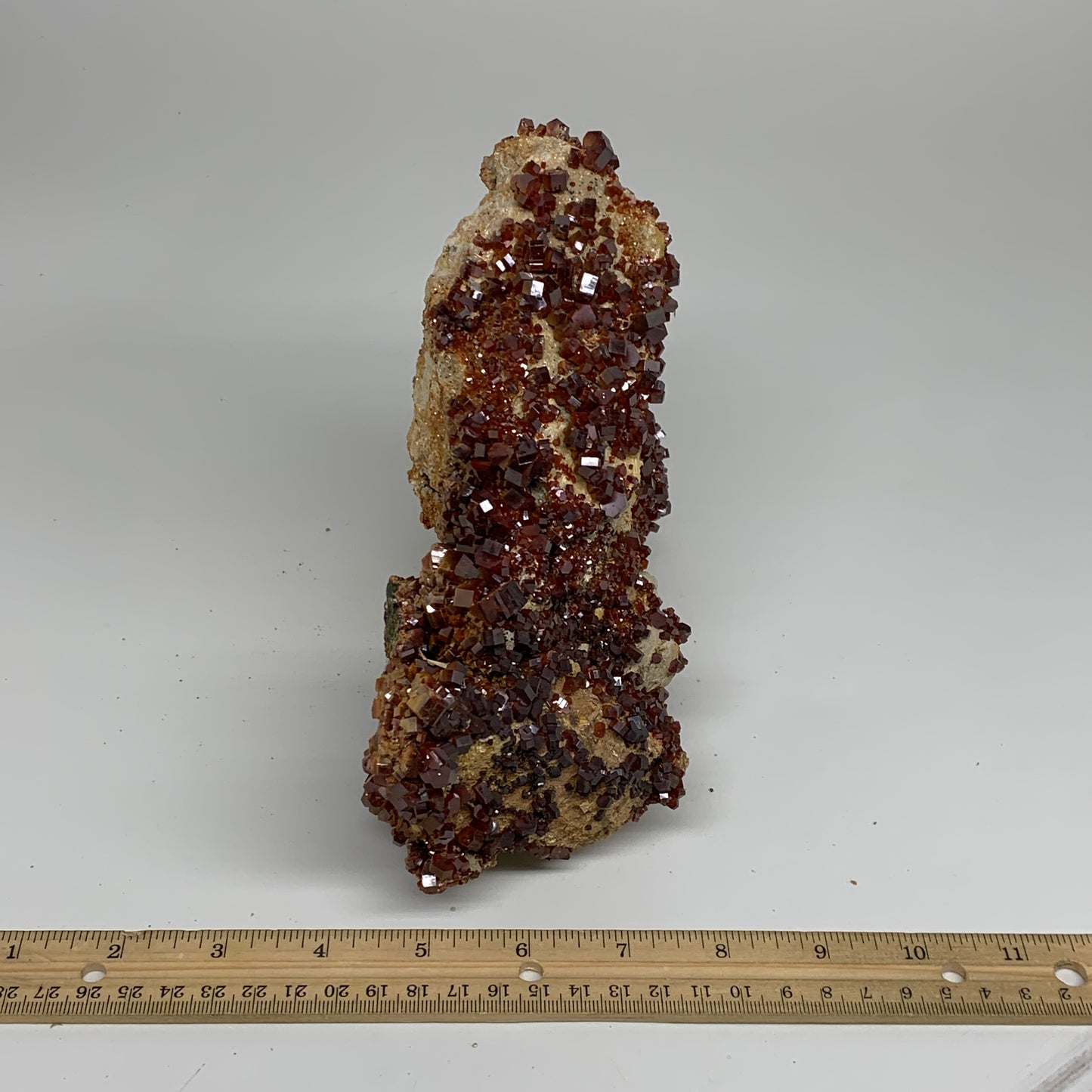 6.58 lbs, 9"x5.3"x2.8", Vanadinite Crystals Cluster Mineral Specimens, B33989