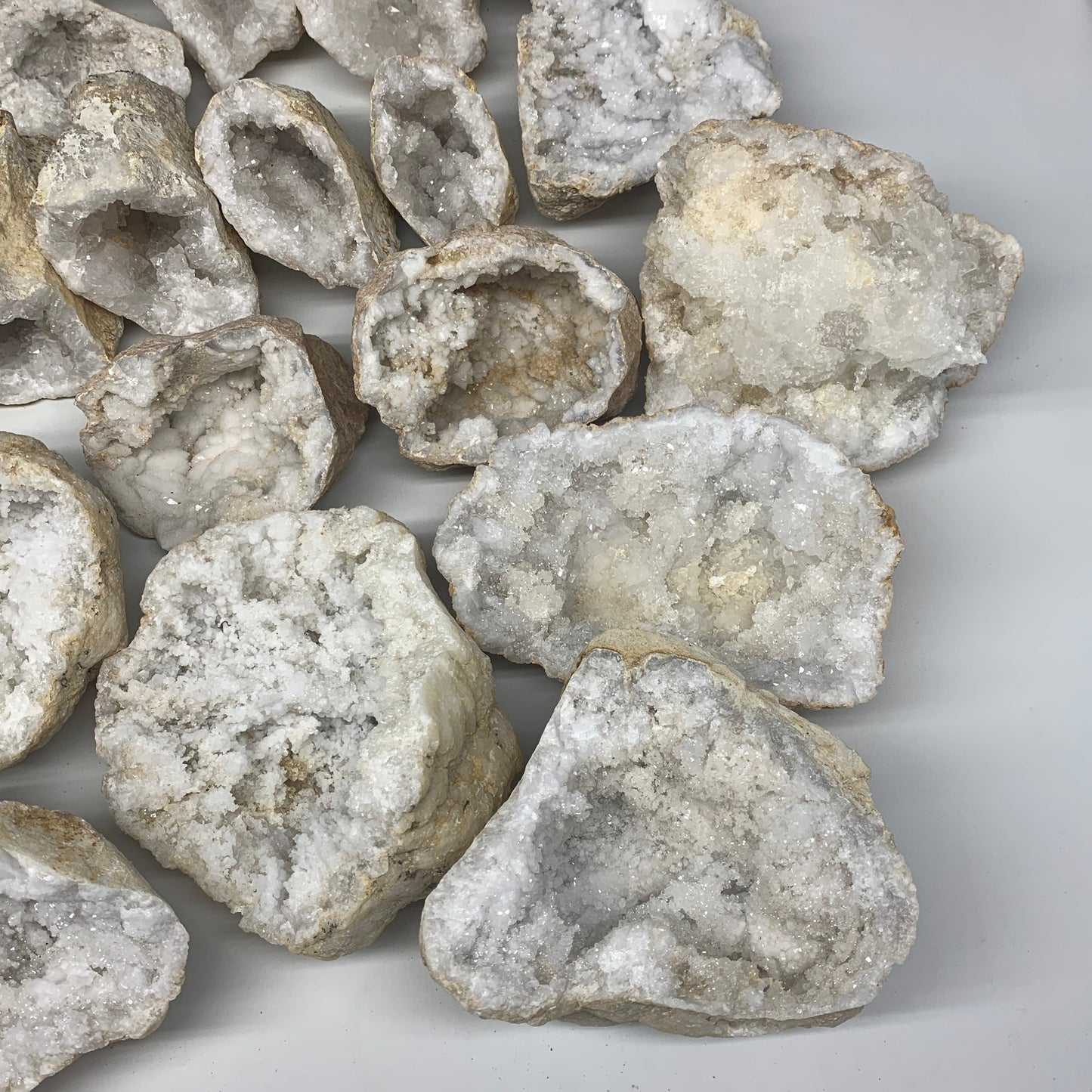 23.9 Lbs,4.9"-7", 9 Pairs, Natural Quartz Geodes @Morocco, Wholesale,B10643