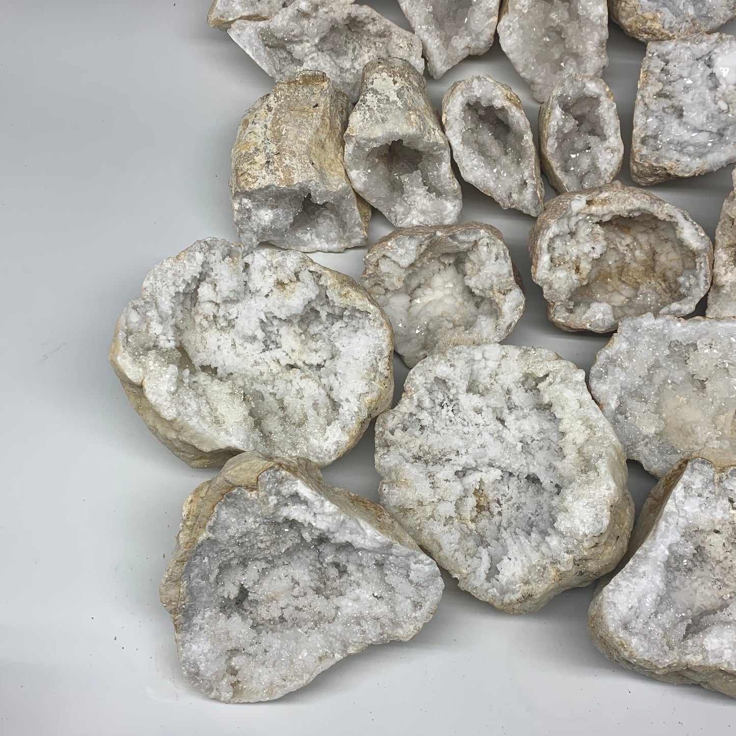 23.9 Lbs,4.9"-7", 9 Pairs, Natural Quartz Geodes @Morocco, Wholesale,B10643