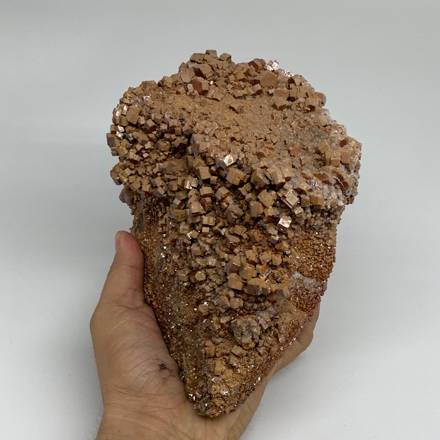 6.85 lbs, 5.7"x5.3"x4.8", Vanadinite Crystals Cluster Mineral Specimens, B33990