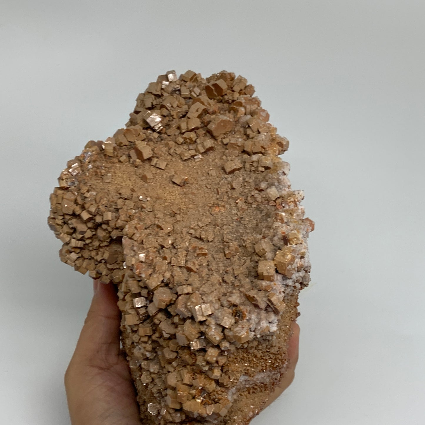 6.85 lbs, 5.7"x5.3"x4.8", Vanadinite Crystals Cluster Mineral Specimens, B33990