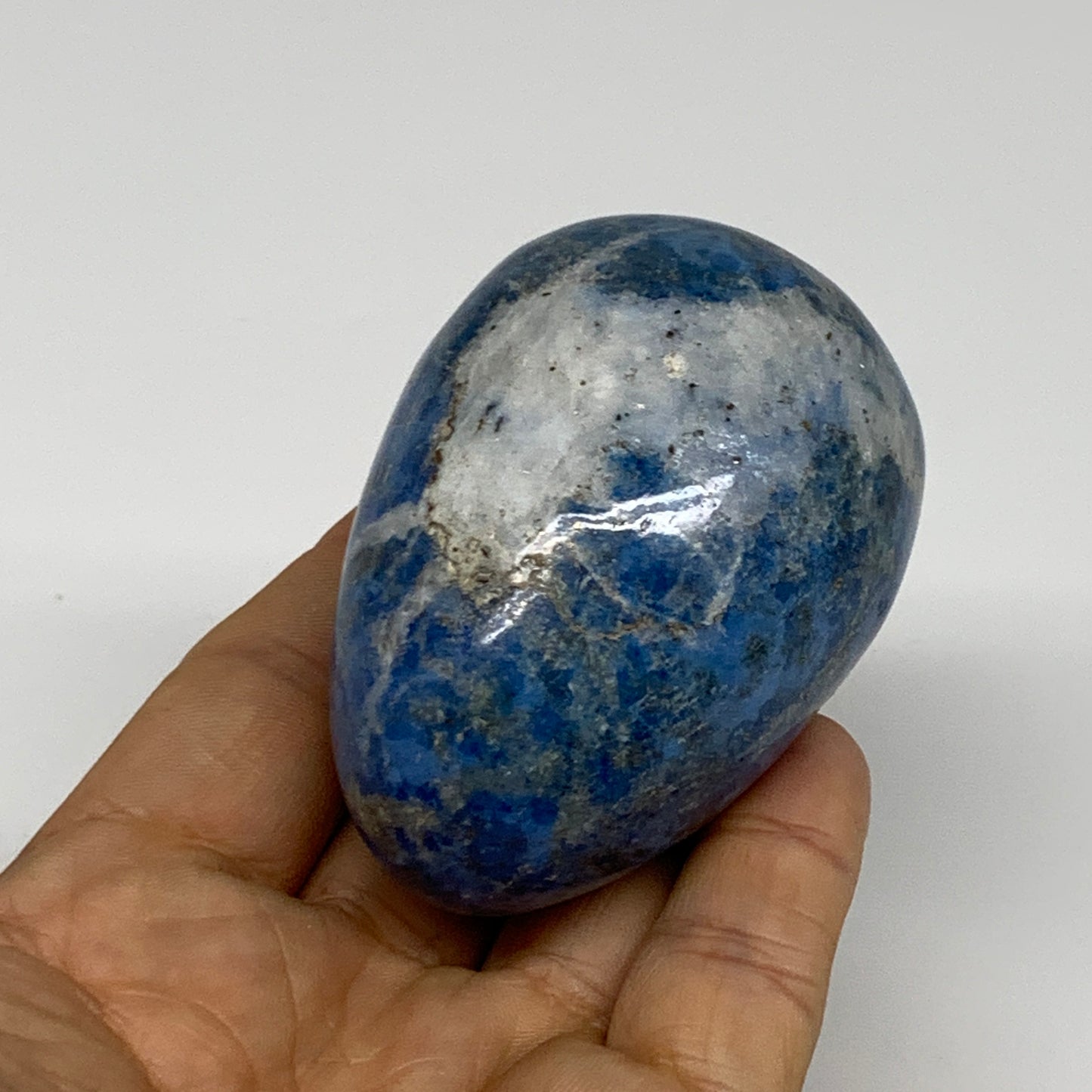 232.7g, 2.6"x1.9", Natural Lapis Lazuli Egg Polished, Clearance, B33363