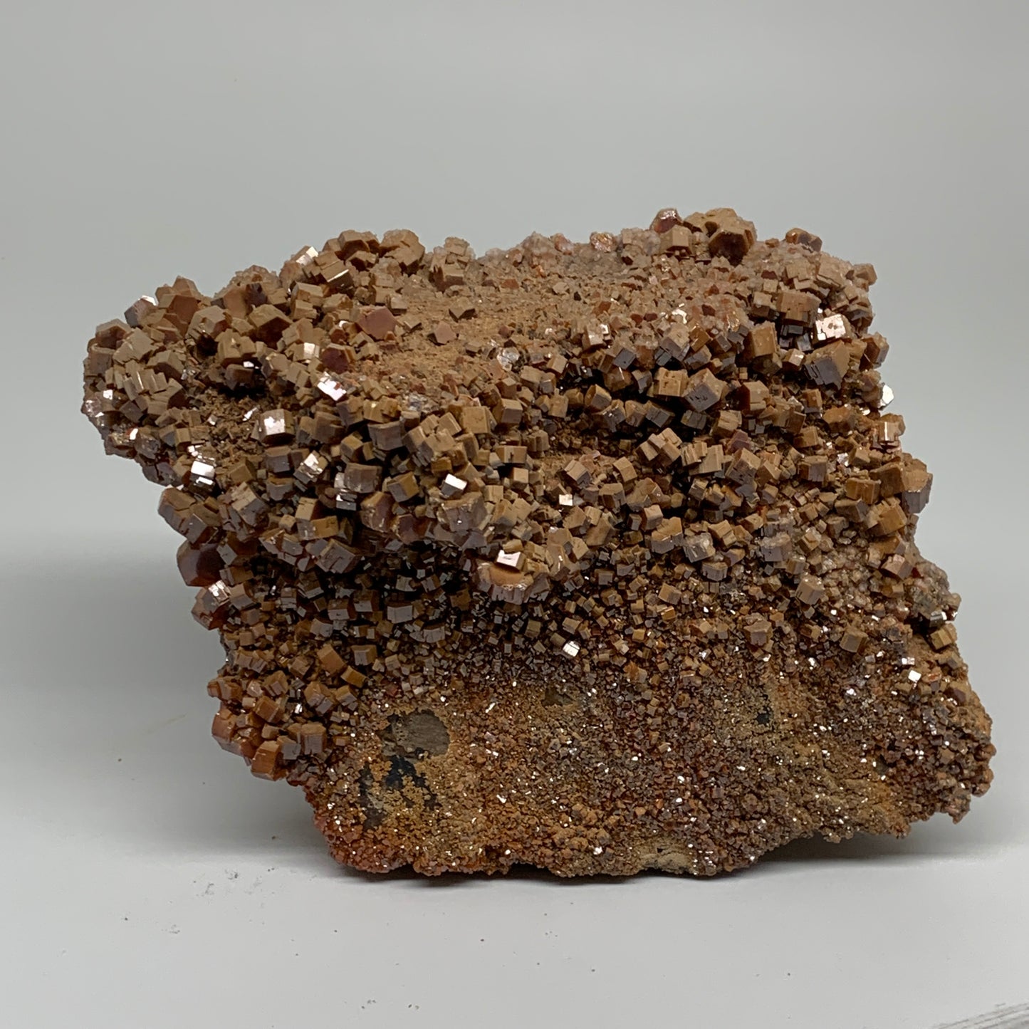 6.85 lbs, 5.7"x5.3"x4.8", Vanadinite Crystals Cluster Mineral Specimens, B33990