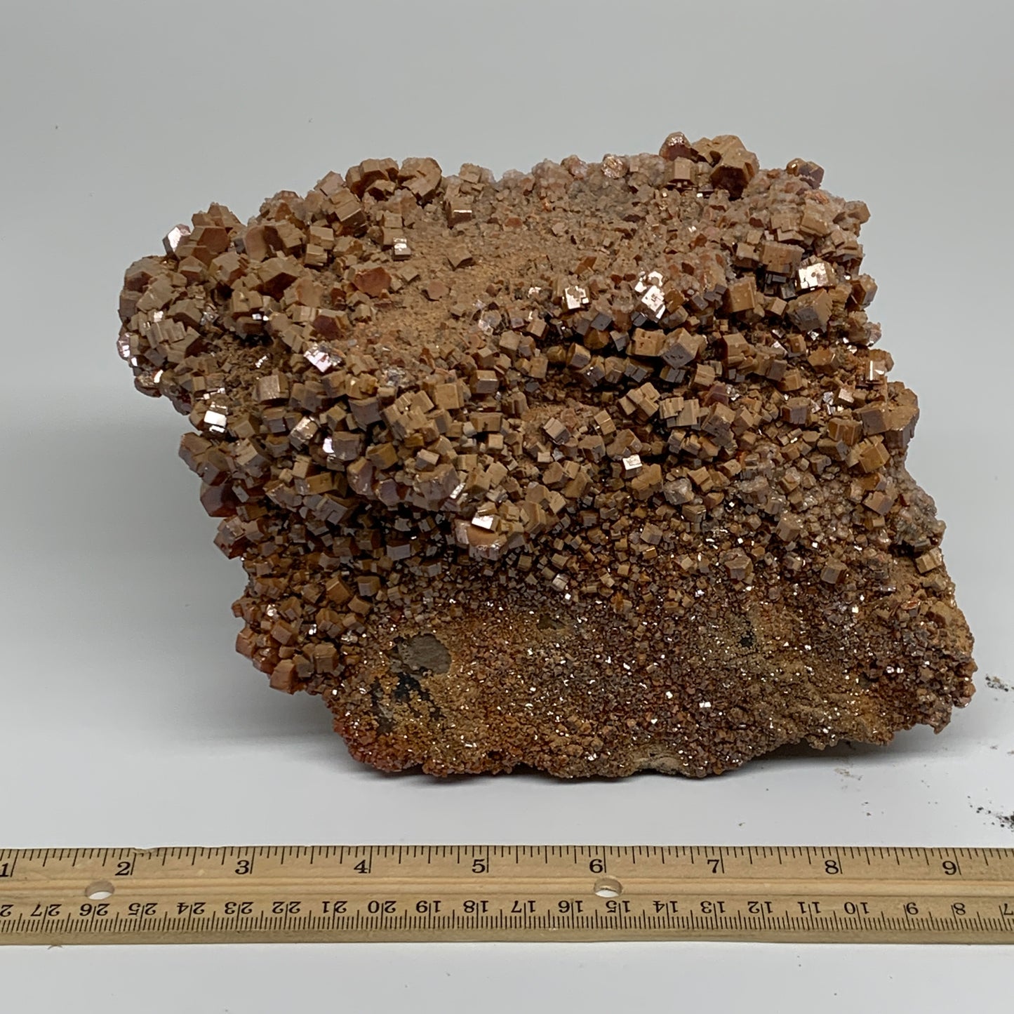 6.85 lbs, 5.7"x5.3"x4.8", Vanadinite Crystals Cluster Mineral Specimens, B33990