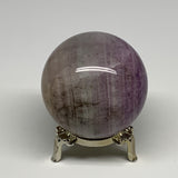 453.2g, 2.6"(65mm) Natural Fluorite Sphere Ball Gemstone Crystal, B29842