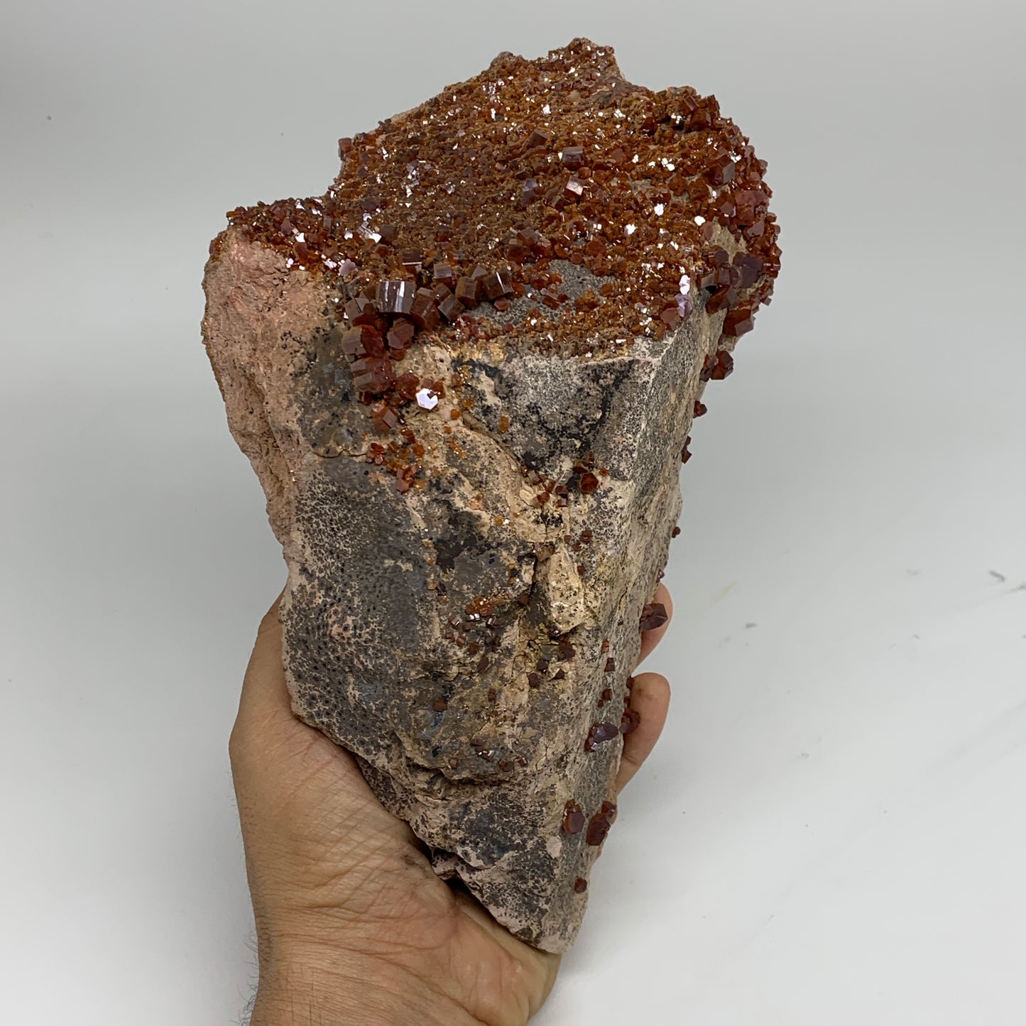 6.16 lbs, 9"x4.8"x3.7", Vanadinite Crystals Cluster Mineral Specimens, B33991