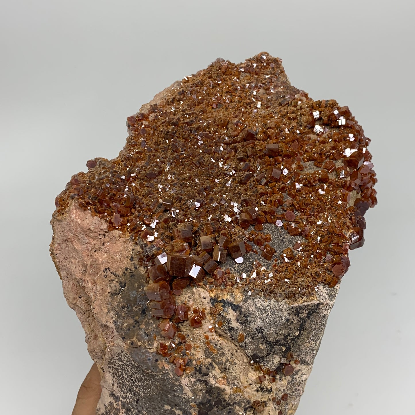 6.16 lbs, 9"x4.8"x3.7", Vanadinite Crystals Cluster Mineral Specimens, B33991