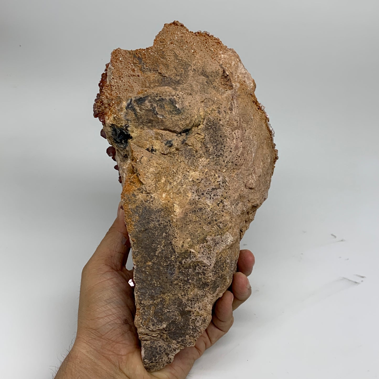 6.16 lbs, 9"x4.8"x3.7", Vanadinite Crystals Cluster Mineral Specimens, B33991