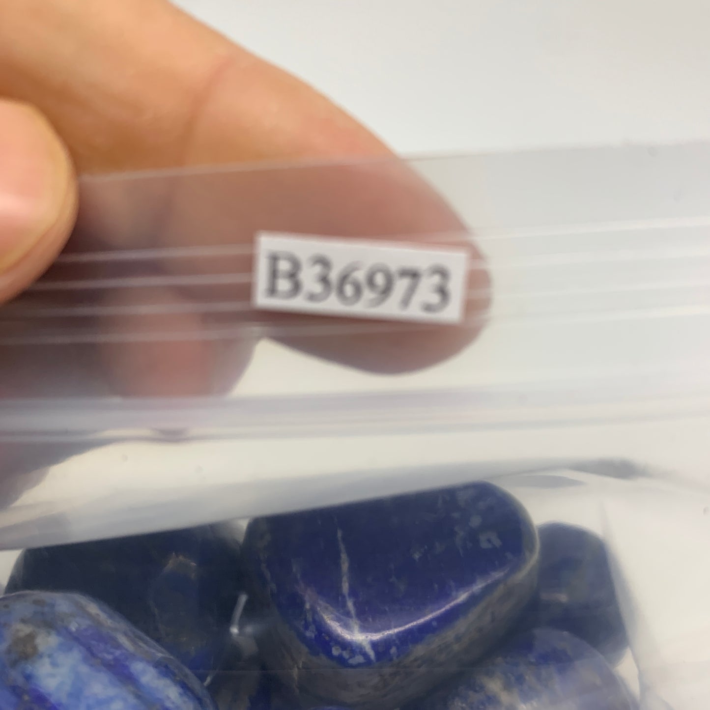 2.2 lb, 0.8"-1.4", 35 pcs, Lapis Lazuli Tumbled Stone Polished, B36973
