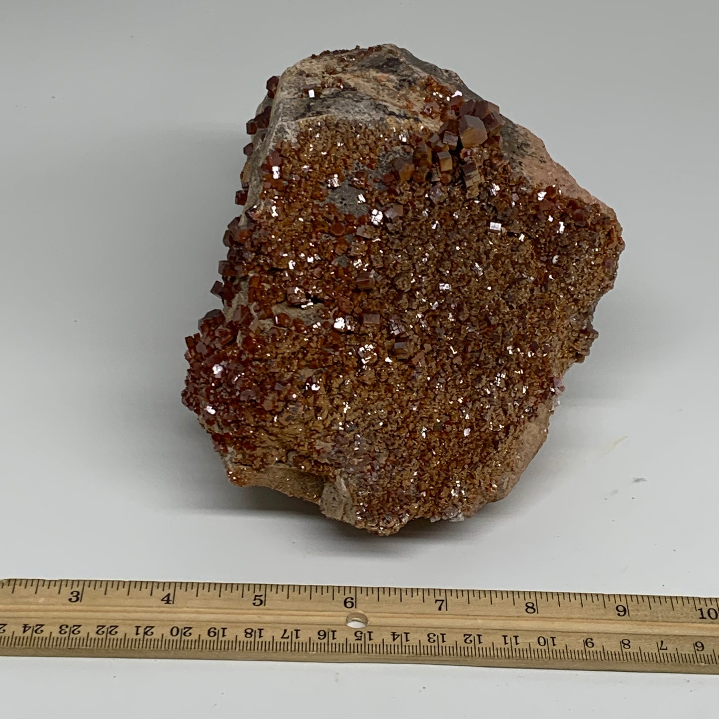 6.16 lbs, 9"x4.8"x3.7", Vanadinite Crystals Cluster Mineral Specimens, B33991
