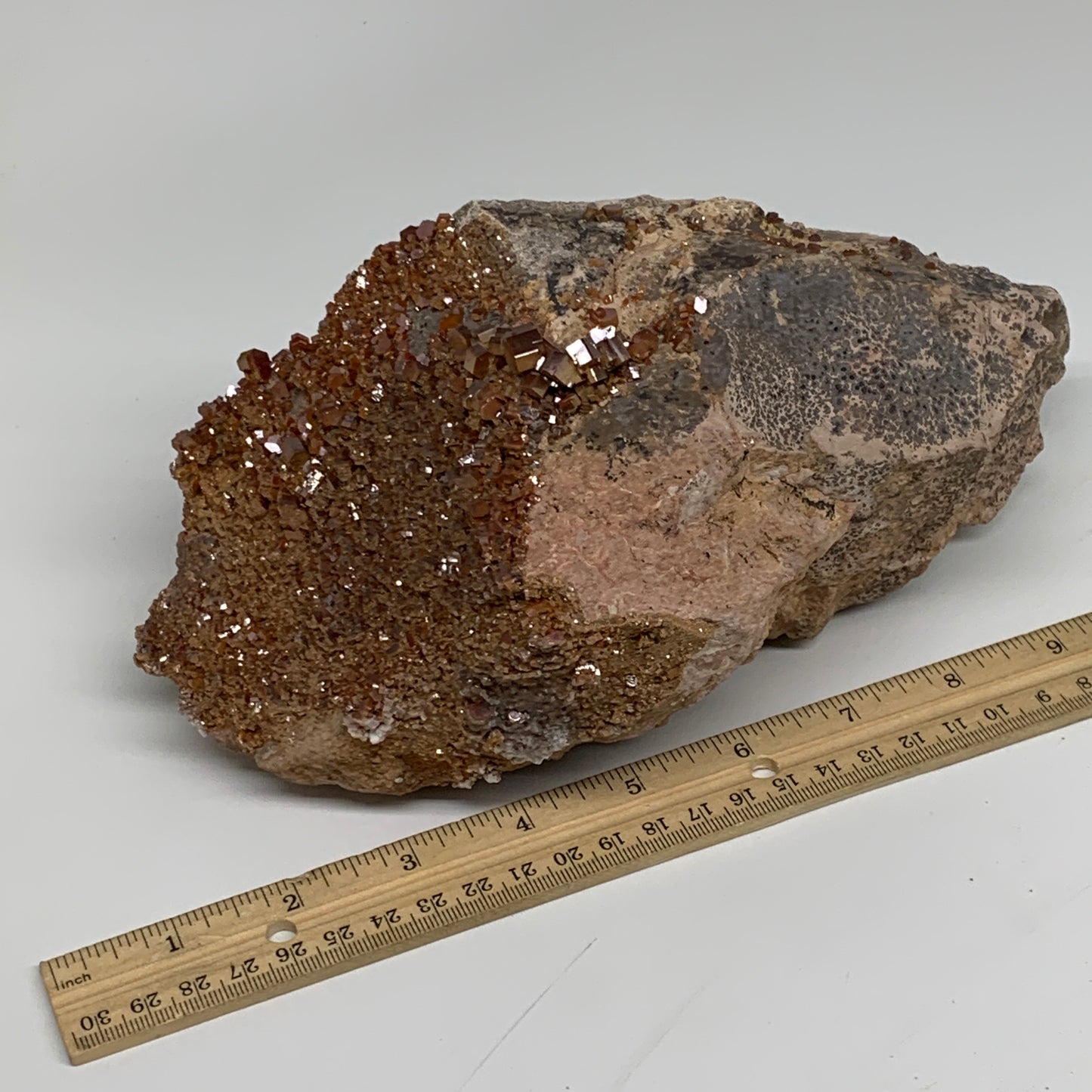 6.16 lbs, 9"x4.8"x3.7", Vanadinite Crystals Cluster Mineral Specimens, B33991