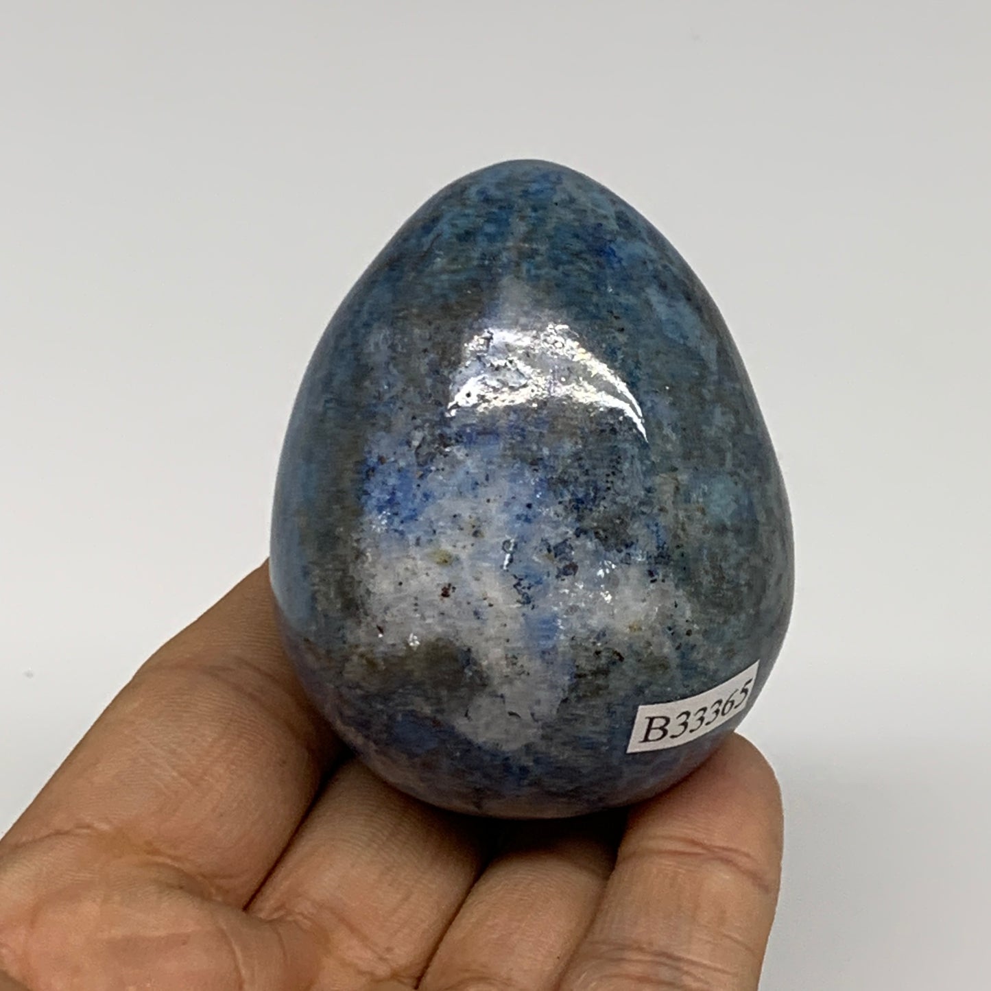 195.6g, 2.3"x1.9", Natural Lapis Lazuli Egg Polished, Clearance, B33365