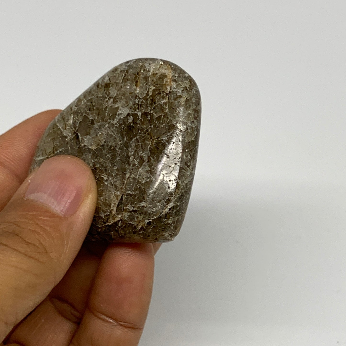 55.7g, 1.9"x2"x0.6", Natural Small Rutile Quartz Crystal Heart Reiki, B28308