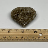 55.7g, 1.9"x2"x0.6", Natural Small Rutile Quartz Crystal Heart Reiki, B28308