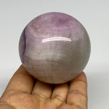 376.3g, 2.4"(61mm) Natural Fluorite Sphere Ball Gemstone Crystal, B29845