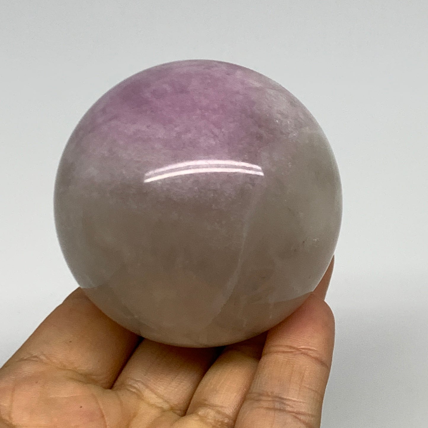 376.3g, 2.4"(61mm) Natural Fluorite Sphere Ball Gemstone Crystal, B29845