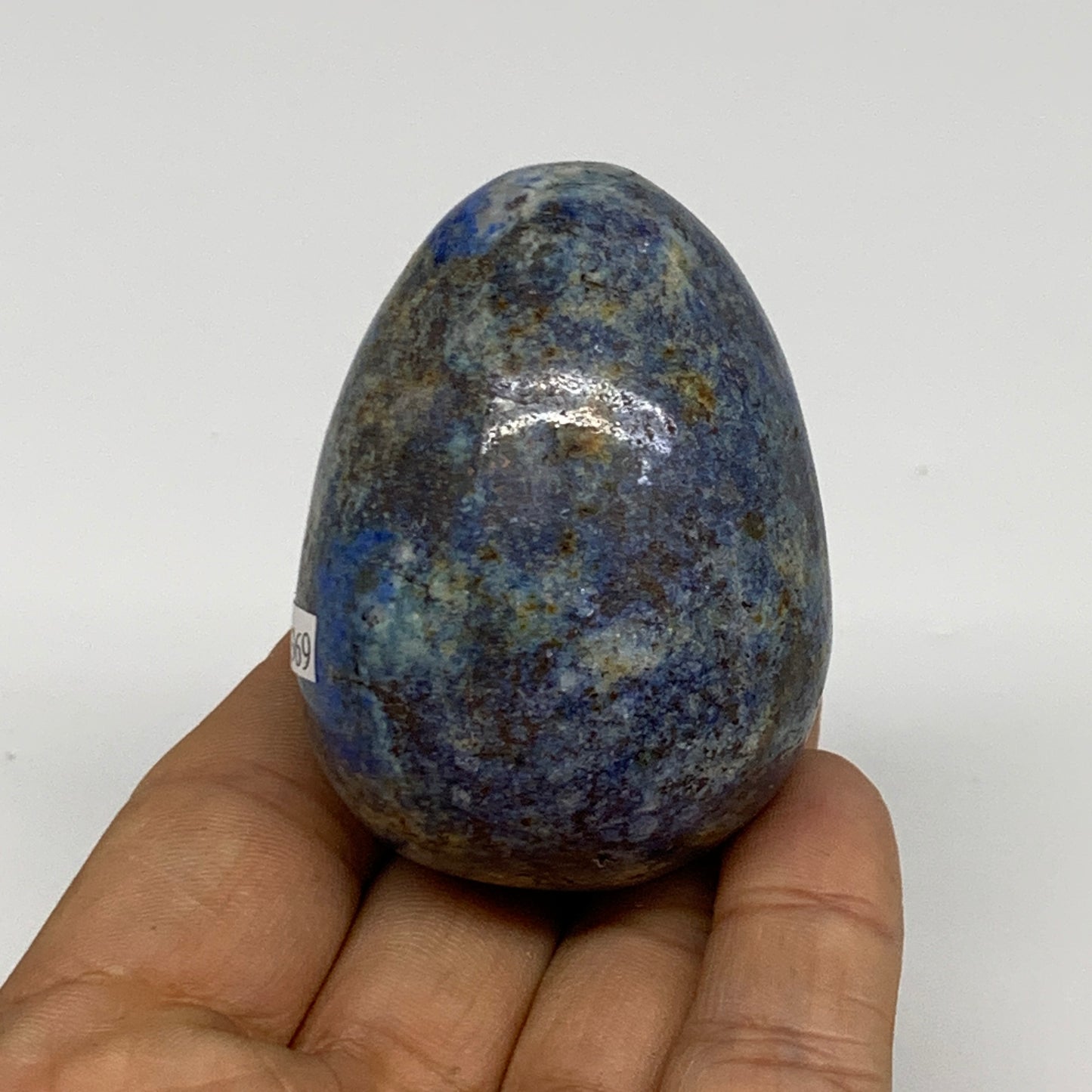 149.9g, 2.2"x1.7", Natural Lapis Lazuli Egg Polished, Clearance, B33369