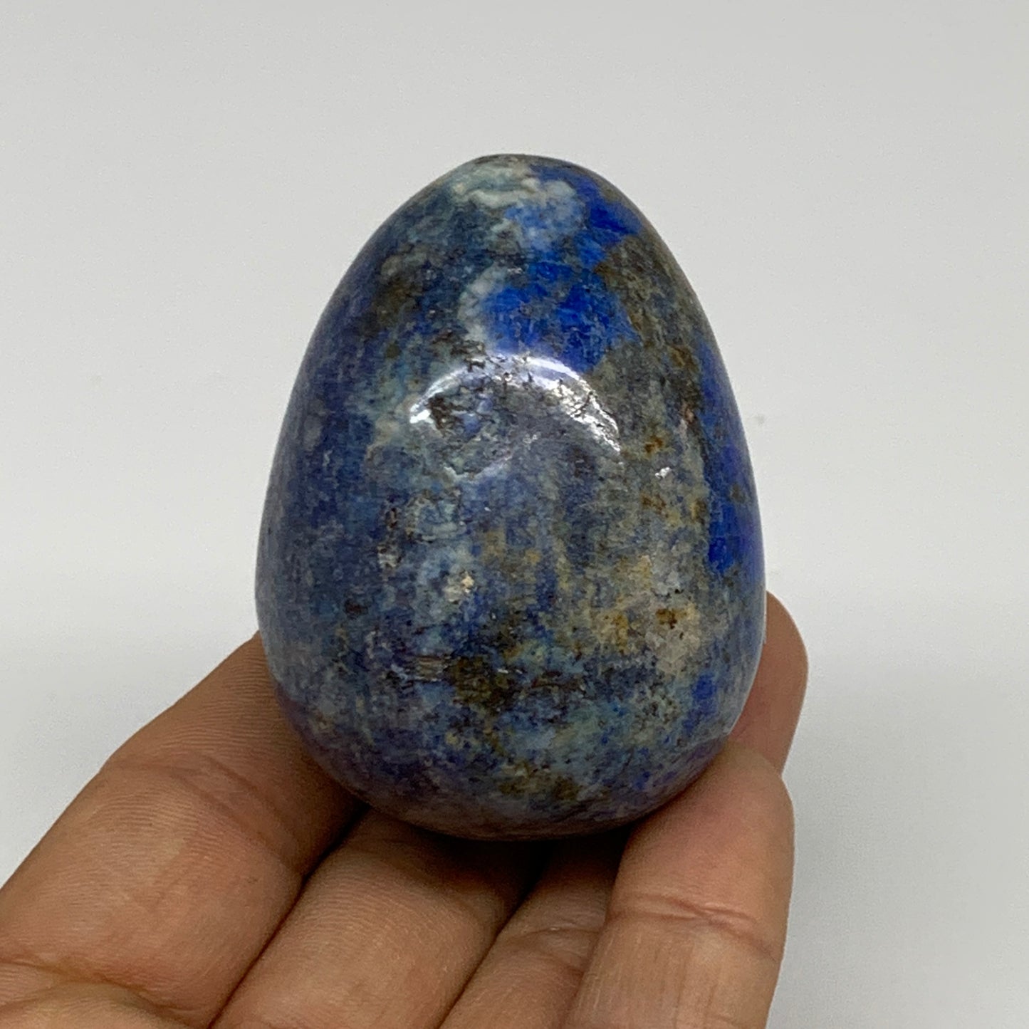 149.9g, 2.2"x1.7", Natural Lapis Lazuli Egg Polished, Clearance, B33369