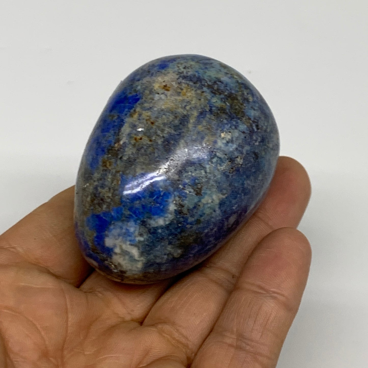 149.9g, 2.2"x1.7", Natural Lapis Lazuli Egg Polished, Clearance, B33369