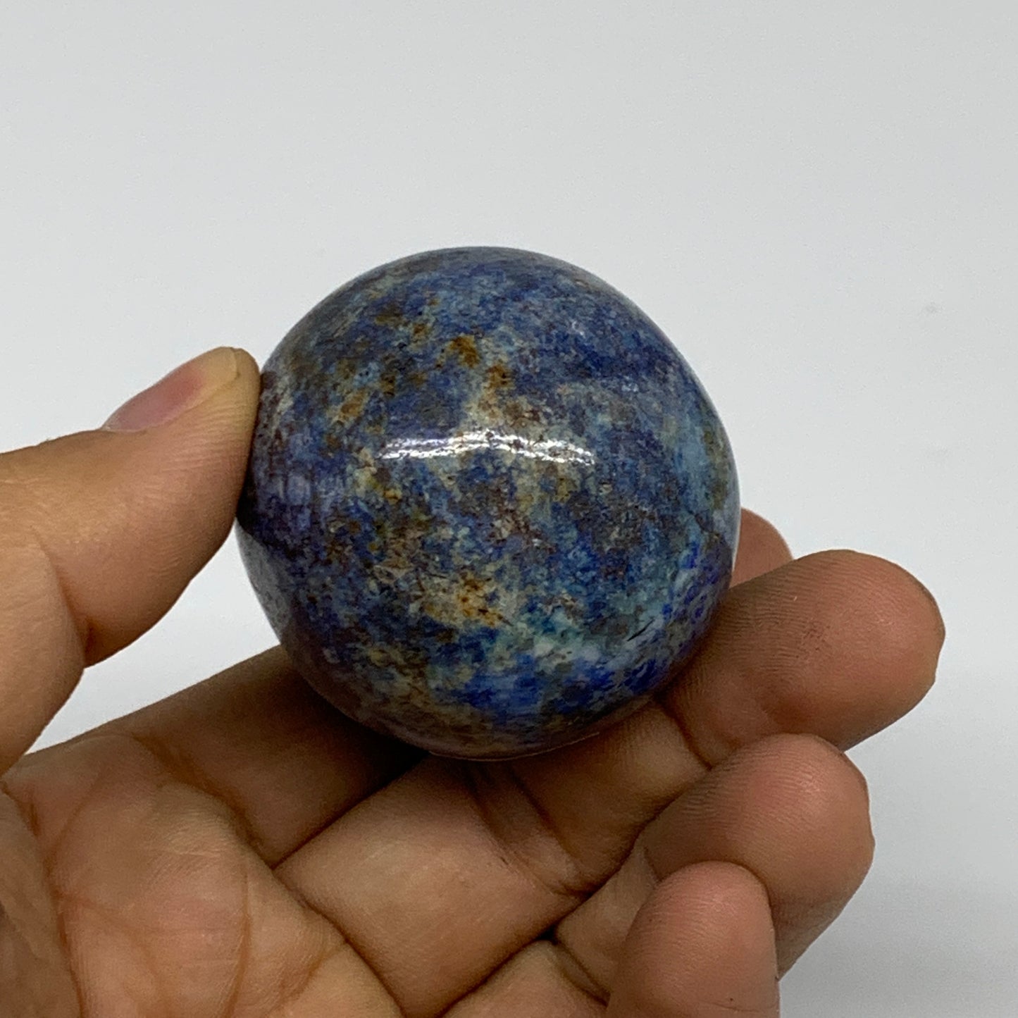 149.9g, 2.2"x1.7", Natural Lapis Lazuli Egg Polished, Clearance, B33369