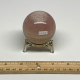 297g, 2.2"(56mm) Natural Fluorite Sphere Ball Gemstone Crystal, B29847